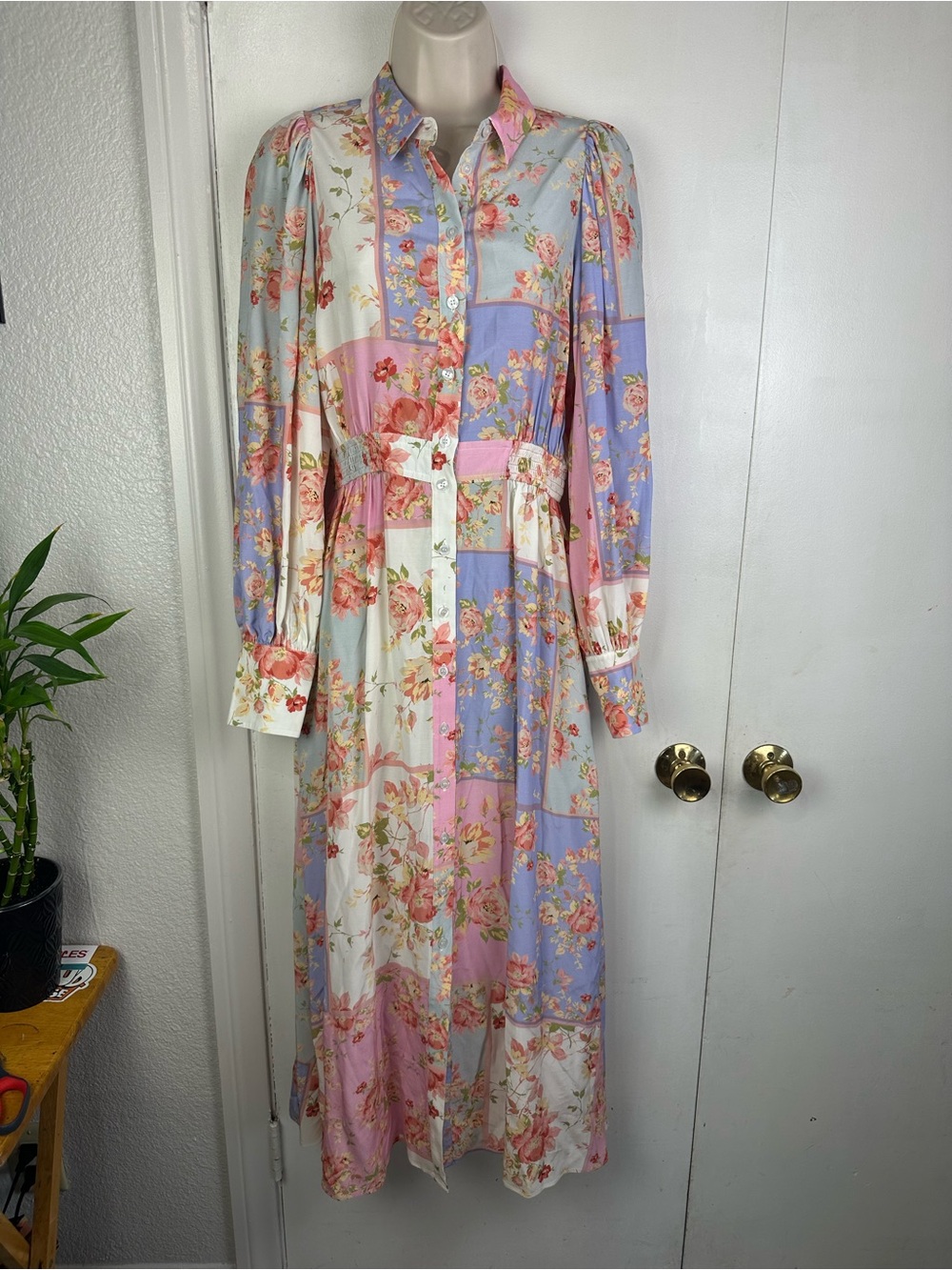 Yumi Kim Floral Patchwork Maxi Dress